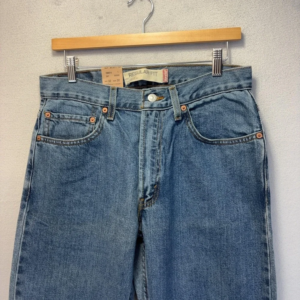 NWT Vintage Y2K Levis 505 Jeans Mens 32x30 Medium Wash Regular Fit Straight 2007